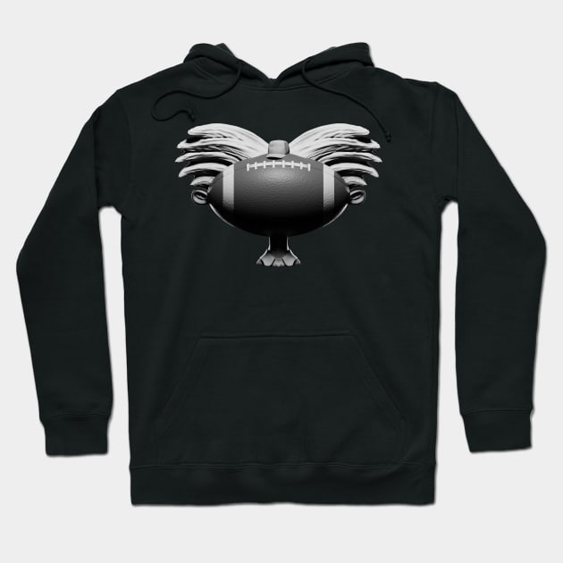 You football head 3D Hoodie by lugepuar